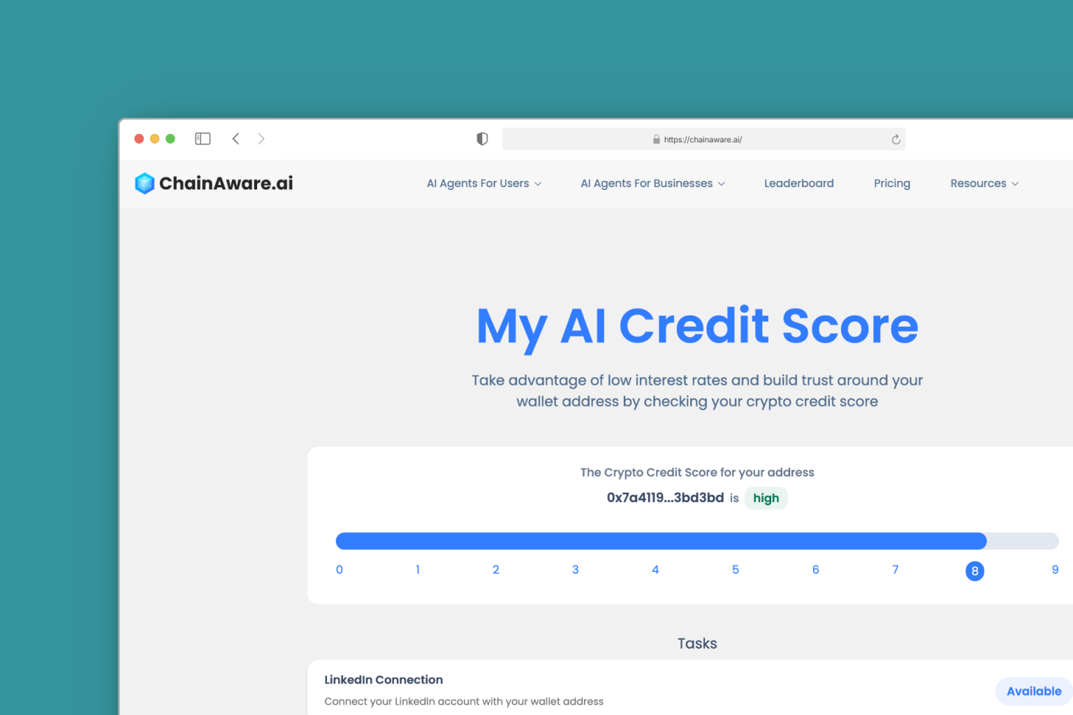 AI Credit Score Dashboard